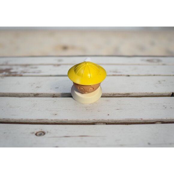 Vintage Toddler Tupperware 1985 Tupper Canoe White Shirt Figure Yellow Hat FP - Picture 4 of 12